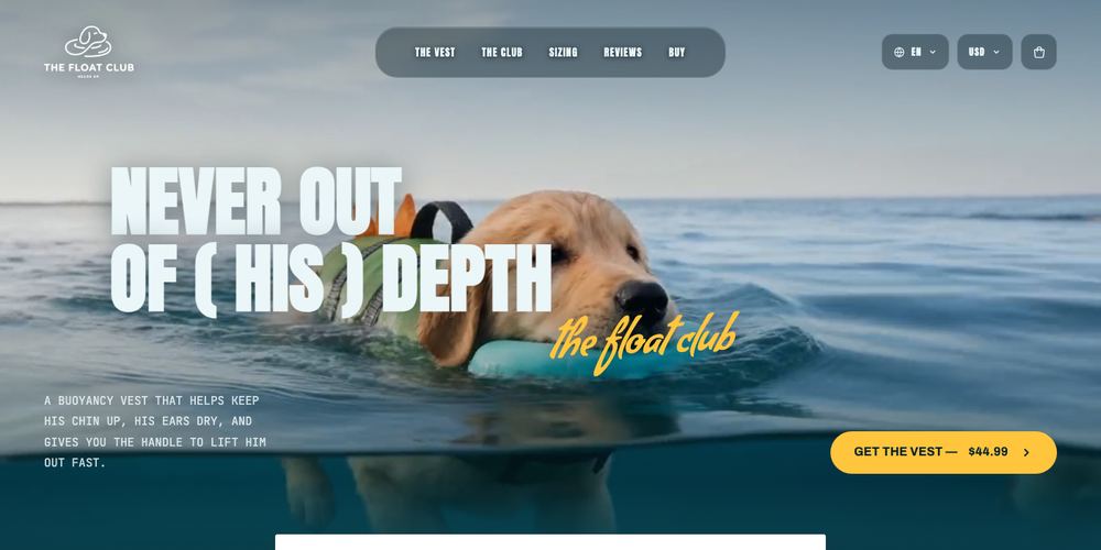 Aperçu du site The Float Club